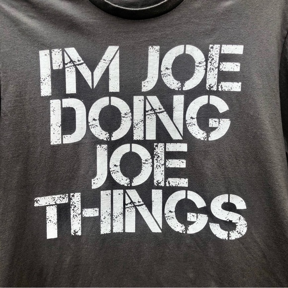 I am Joe Doing Joe Things Graphic Tee Sz. Large Gray - Picture 1 of 5
